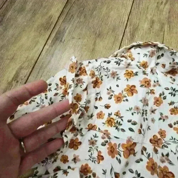 LITTLE LASS girls size 6x jacket orange and white - Picture 5 of 9